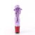 Pleaser FLAMINGO-1020HG Stivaletti con Plateau Vernice Glitter Viola Multicolore EU-36 / US-6