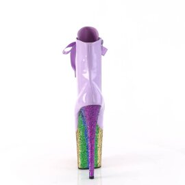 Pleaser FLAMINGO-1020HG Stivaletti con Plateau Vernice Glitter Viola Multicolore EU-38 / US-8