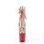 Pleaser FLAMINGO-1020HG Stivaletti con Plateau Vernice Glitter Dorato Rosa Multicolore EU-35 / US-5