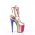 Pleaser FLAMINGO-1020HG Stivaletti con Plateau Vernice Glitter Dorato Rosa Multicolore EU-35 / US-5