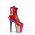 Pleaser FLAMINGO-1020HG Stivaletti con Plateau Vernice Glitter Rosso Multicolore EU-35 / US-5