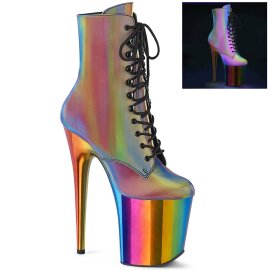Pleaser FLAMINGO-1020RC Stivaletti con Plateau Riflesso...