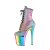 Pleaser FLAMINGO-1020RC Stivaletti con Plateau Riflesso Cromato Multicolore EU-36 / US-6