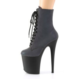 Pleaser FLAMINGO-1020REFL Stivaletti con Plateau Riflesso Verde EU-35 / US-5