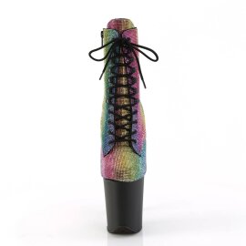 Pleaser FLAMINGO-1020RS Stivaletti con Plateau Strass...