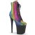 Pleaser FLAMINGO-1020RS Stivaletti con Plateau Strass Multicolore EU-36 / US-6