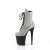 Pleaser FLAMINGO-1020RS Stivaletti con Plateau Strass Argento EU-40 / US-10