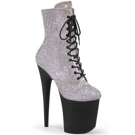 Pleaser FLAMINGO-1020RS Stivaletti con Plateau Strass...
