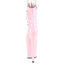 Pleaser FLAMINGO-1021 Stivaletti con Plateau Vernice Rosa Chiaro EU-35 / US-5