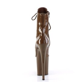 Pleaser FLAMINGO-1021 Stivaletti con Plateau Vernice Moka EU-35 / US-5