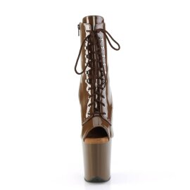 Pleaser FLAMINGO-1021 Stivaletti con Plateau Vernice Moka EU-36 / US-6