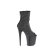 Pleaser FLAMINGO-1031GM Stivaletti con Plateau Strass Glitter Nero Argento EU-40 / US-10