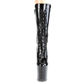 Pleaser FLAMINGO-1050 Stivaletti con Plateau Vernice Nero...