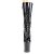 Pleaser FLAMINGO-1050 Stivaletti con Plateau Vernice Nero EU-40 / US-10