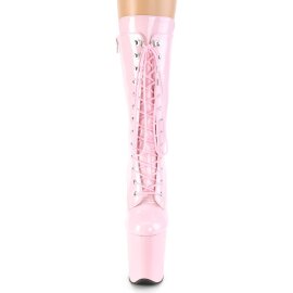 Pleaser FLAMINGO-1050 Stivaletti con Plateau Vernice Rosa...
