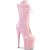 Pleaser FLAMINGO-1050 Stivaletti con Plateau Vernice Rosa EU-36 / US-6