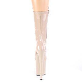 Pleaser FLAMINGO-1050 Stivaletti con Plateau Vernice Beige EU-35 / US-5