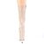 Pleaser FLAMINGO-1050 Stivaletti con Plateau Vernice Beige EU-35 / US-5