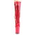 Pleaser FLAMINGO-1050 Stivaletti con Plateau Vernice Rosso EU-35 / US-5