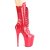 Pleaser FLAMINGO-1050 Stivaletti con Plateau Vernice Rosso EU-35 / US-5