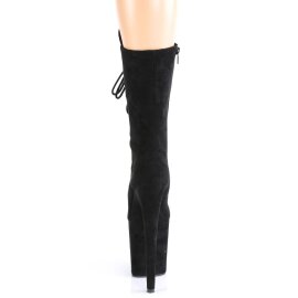 Pleaser FLAMINGO-1050FS Stivaletti con Plateau Camoscio Sintetico Nero EU-35 / US-5