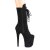 Pleaser FLAMINGO-1050FS Stivaletti con Plateau Camoscio Sintetico Nero EU-35 / US-5