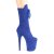 Pleaser FLAMINGO-1050FS Stivaletti con Plateau Camoscio Sintetico Blu EU-42 / US-12