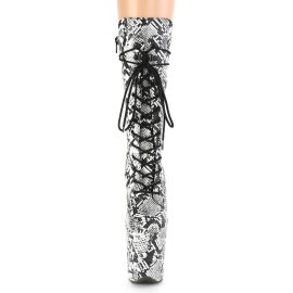Pleaser FLAMINGO-1050SP Stivaletti con Plateau Pitonato...