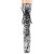 Pleaser FLAMINGO-1050SP Stivaletti con Plateau Pitonato Nero Bianco EU-35 / US-5