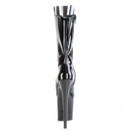 Pleaser FLAMINGO-1051 Stivaletti con Plateau Vernice Nero EU-35 / US-5