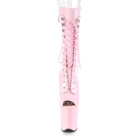 Pleaser FLAMINGO-1051 Stivaletti con Plateau Vernice Rosa Chiaro EU-35 / US-5