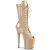 Pleaser FLAMINGO-1051 Stivaletti con Plateau Vernice Beige EU-42 / US-12