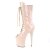 Pleaser FLAMINGO-1051 Stivaletti con Plateau Vernice Beige EU-42 / US-12