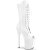 Pleaser FLAMINGO-1051 Stivaletti con Plateau Vernice Bianco EU-37 / US-7