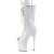 Pleaser FLAMINGO-1051 Stivaletti con Plateau Vernice Bianco EU-38 / US-8