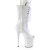 Pleaser FLAMINGO-1051 Stivaletti con Plateau Vernice Bianco EU-38 / US-8