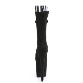 Pleaser FLAMINGO-1051FS Stivaletti con Plateau Camoscio Sintetico Nero EU-35 / US-5