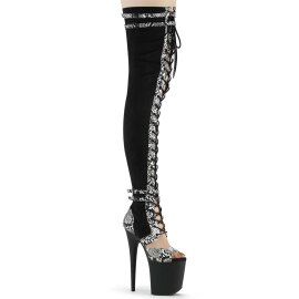 Pleaser FLAMINGO-3027SP Stivali Sopra Il Ginocchio Con...