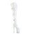 Pleaser FLAMINGO-3028 Stivali Sopra Il Ginocchio Con Plateau Vernice Bianco EU-37 / US-7