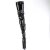 Pleaser FLAMINGO-4000 Stivali Sopra Il Ginocchio Con Plateau Vernice Nero EU-37 / US-7