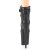 Pleaser FLAMINGO-800-05 Stivaletti con Plateau Similpelle Nero EU-35 / US-5