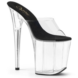 Pleaser FLAMINGO-801 Mules con Plateau Trasparente EU-35...
