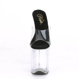 Pleaser FLAMINGO-801 Mules con Plateau Trasparente EU-35...