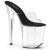 Pleaser FLAMINGO-801 Mules con Plateau Trasparente EU-37 / US-7