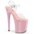 Pleaser FLAMINGO-808 Sandali con Plateau Trasparente Rosa Chiaro EU-37 / US-7