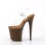 Pleaser FLAMINGO-808 Sandali con Plateau Trasparente Moka EU-35 / US-5