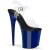 Pleaser FLAMINGO-808 Sandali con Plateau Trasparente Blu EU-35 / US-5