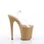 Pleaser FLAMINGO-808 Sandali con Plateau Trasparente Toffee EU-37 / US-7