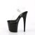 Pleaser FLAMINGO-808CRS-2 Sandali con Plateau Strass Trasparente Nero EU-35 / US-5