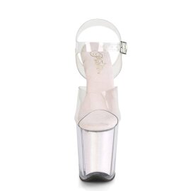 Pleaser FLAMINGO-808G Sandali con Plateau Glitter...